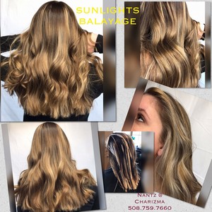 balayage sweep or paint no harsh regrowth line foiliage bronde freehand paint open air paint